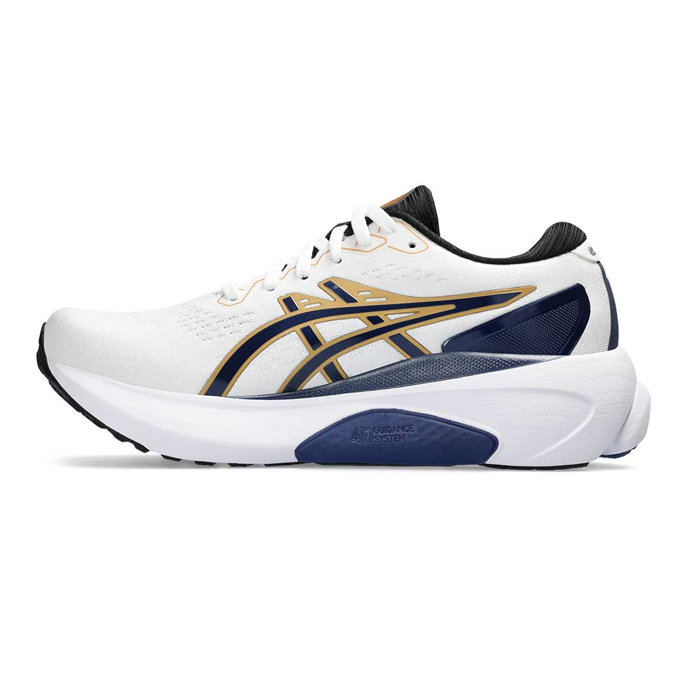 Women's Gel-Kayano 30 Anniversary Running Shoe - White/Deep Ocean - Regular (B)
