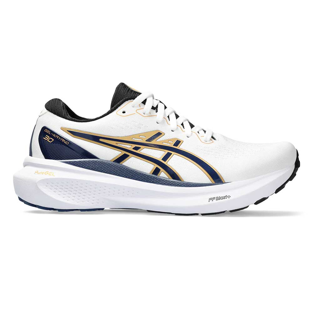 Women's Gel-Kayano 30 Anniversary Running Shoe - White/Deep Ocean - Regular (B)