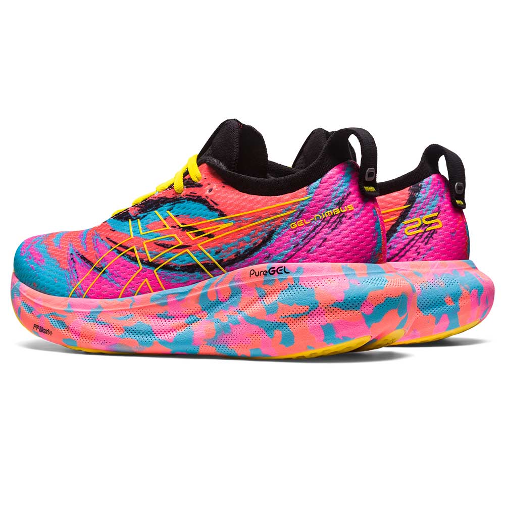 Women's Gel-Nimbus 25 Running Shoe - Aquarium/Vibrant Yellow- Regular (B)