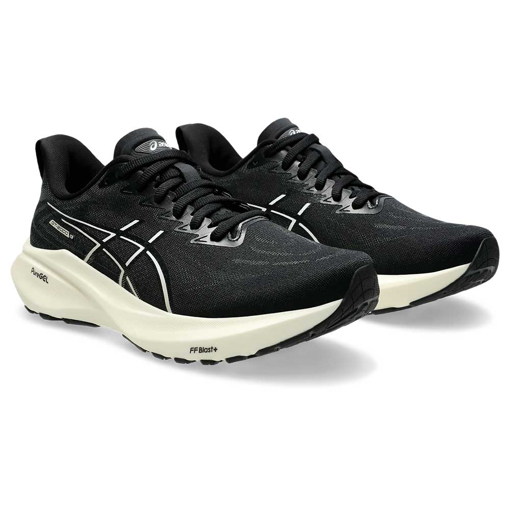 Women's GT-2000 13 Running Shoe - Black/White - Wide (D)