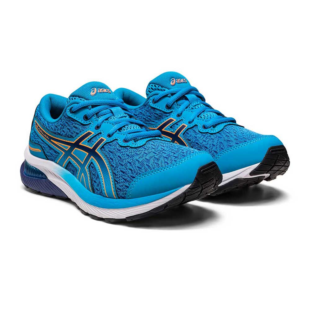 Youth Gel-Cumulus 24 Grade School Running Shoe - Island Blue/Sun Peach - Regular (D)