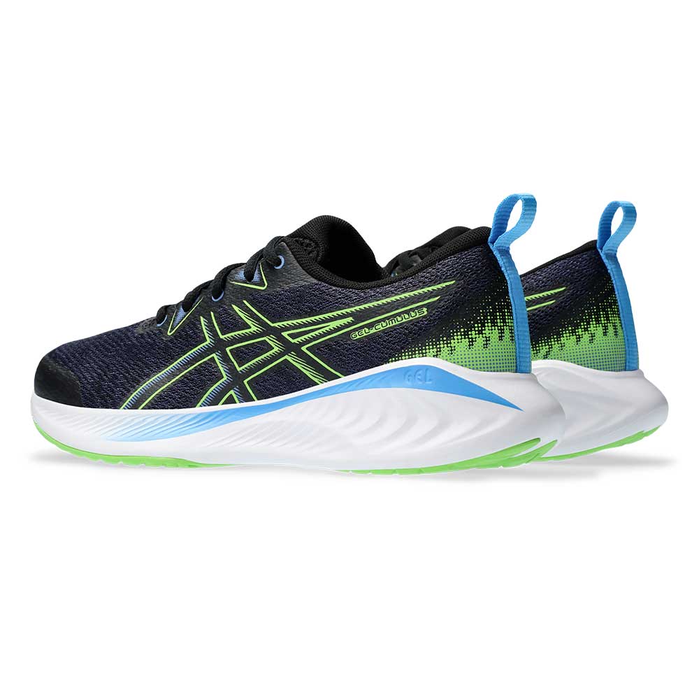 Youth Gel-Cumulus 25 Grade School Running Shoe - Black/Electric Lime - Regular (D)