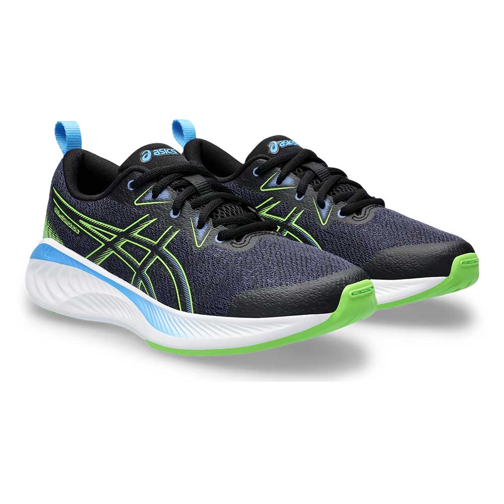 Youth Gel-Cumulus 25 Grade School Running Shoe - Black/Electric Lime - Regular (D)