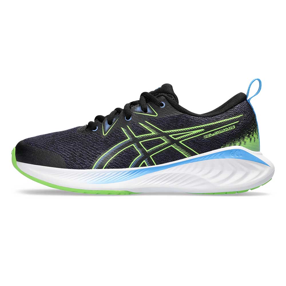Youth Gel-Cumulus 25 Grade School Running Shoe - Black/Electric Lime - Regular (D)