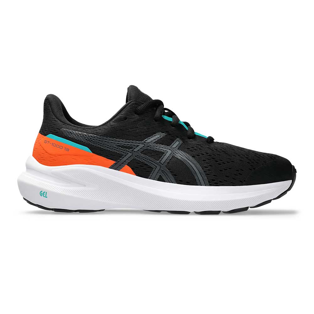 Youth GT-1000 13 GS Running Shoe - Black/Carbon - Regular (D)