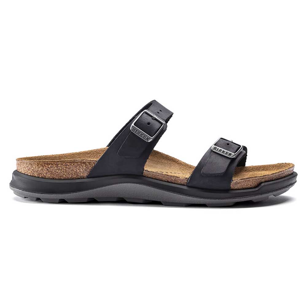 Women's Sierra Oiled Leather Sandal - Black - Regular/Wide