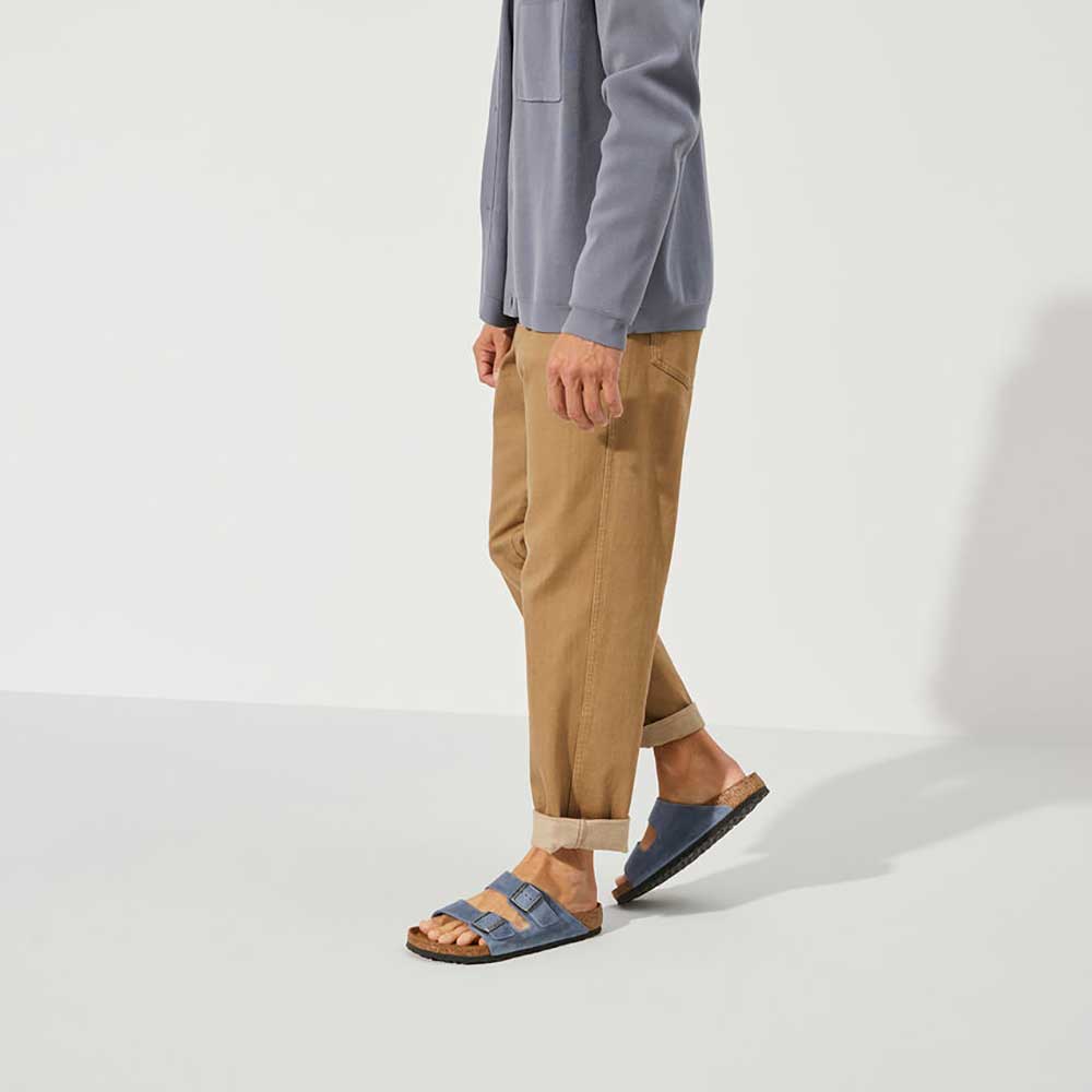 Arizona SFB Oil Leather Sandal - Dusty Blue - Regular/Wide