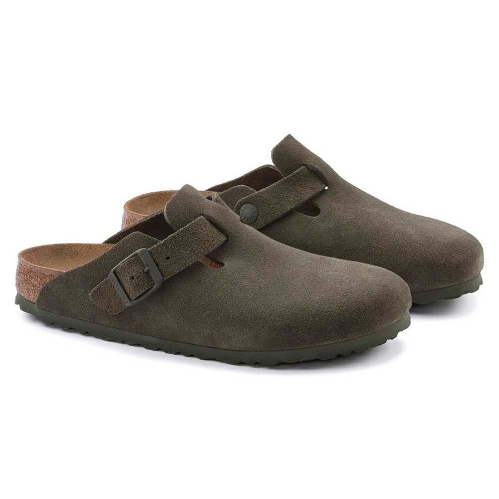 Women's Boston Suede Clog - Thyme - Regular