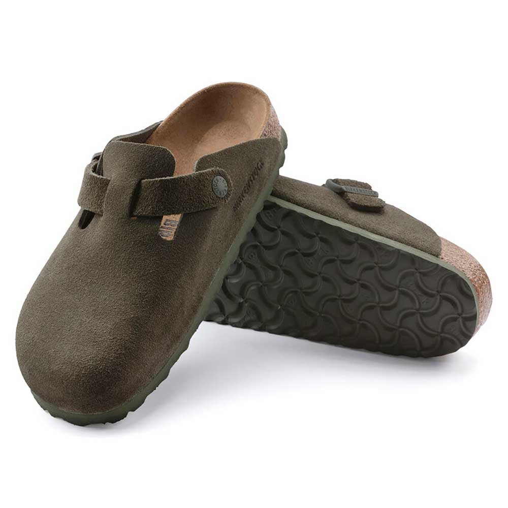 Women's Boston Suede Clog - Thyme - Regular