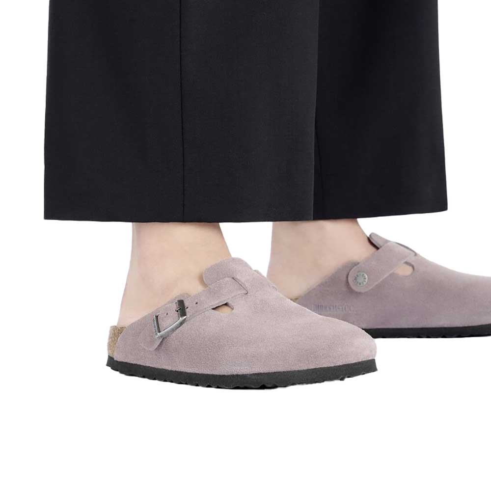 Women's Boston Soft Footbed Sandal - Purple Fade Suede - Medium/Narrow