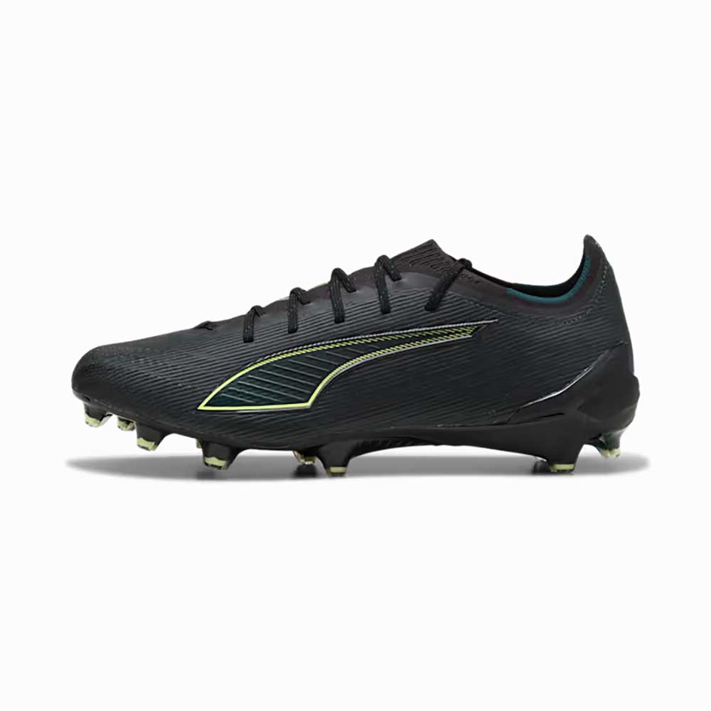 Men's Ultra 6 Ultimate FG Soccer Cleat - Puma Black/Fizzy Light/Green Terrain - Regular (D)
