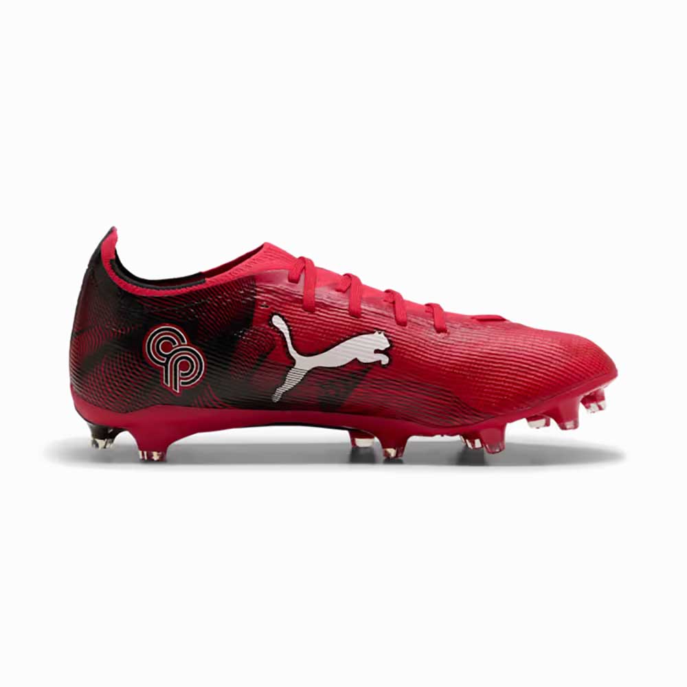Men's Ultra 6 Match CP FG/AG Soccer Cleat - Puma Black/Fast Red/Fire Orchid - Regular (D)