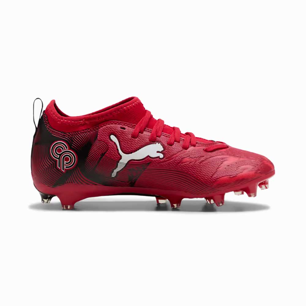 JR Ultra 6 Match CP FG/AG Soccer Cleat - Puma Black/Fast Red/Fire Orchid - Regular (D)