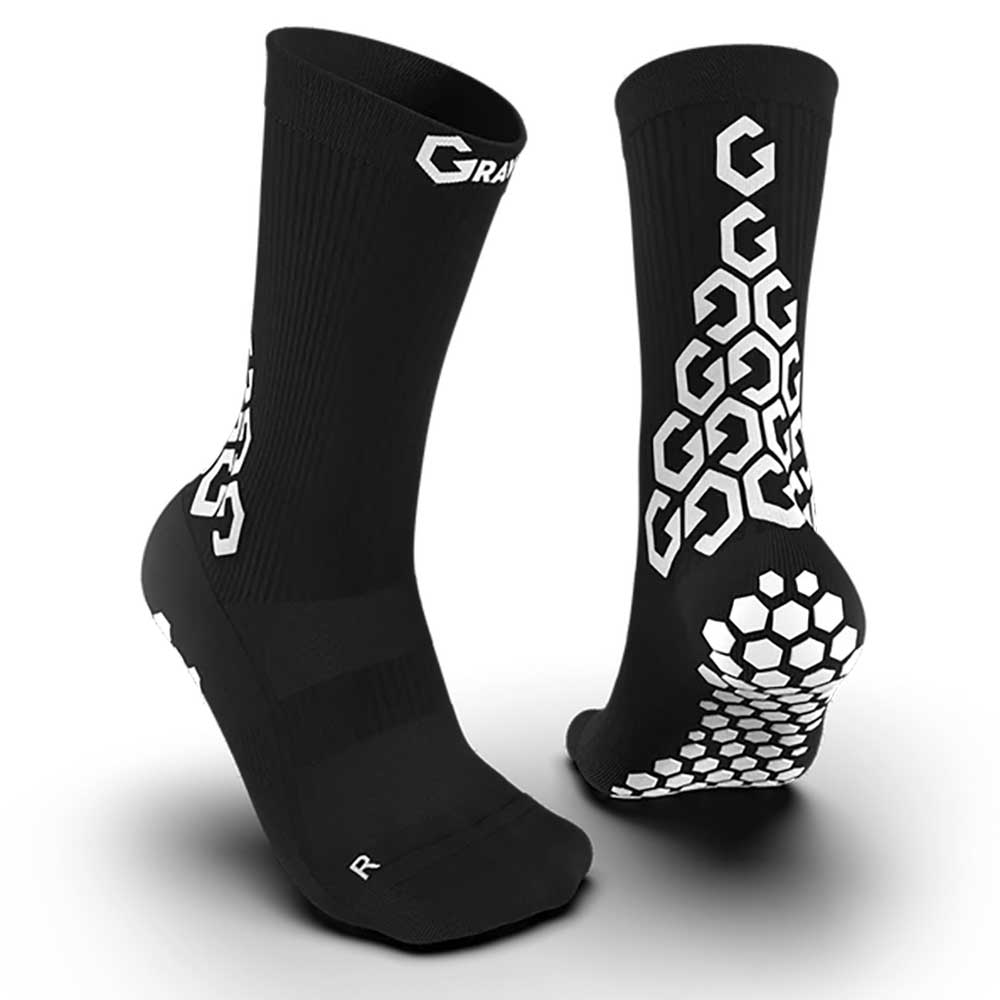 Gravity Pro Grip Socks Crew Length - Black