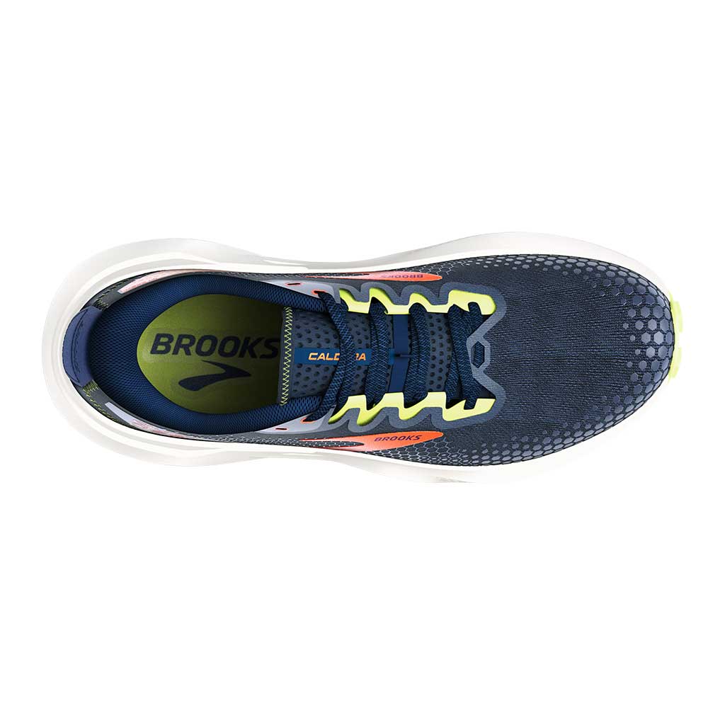 Men's Caldera 6 Running Shoe - Navy/Firecracker/Sharp Green - Regular (D)