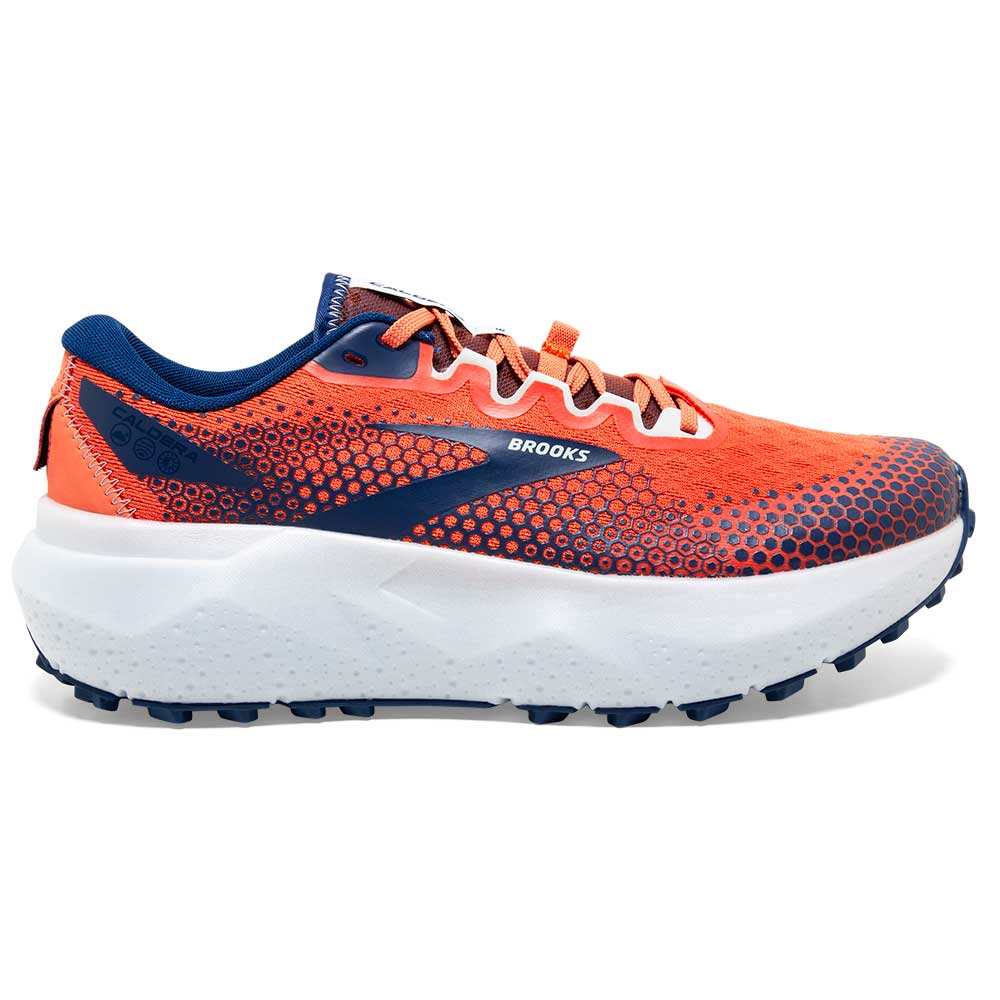 Men's Caldera 6 Trail Running Shoe - Firecracker/Navy/Blue - Regular (D)