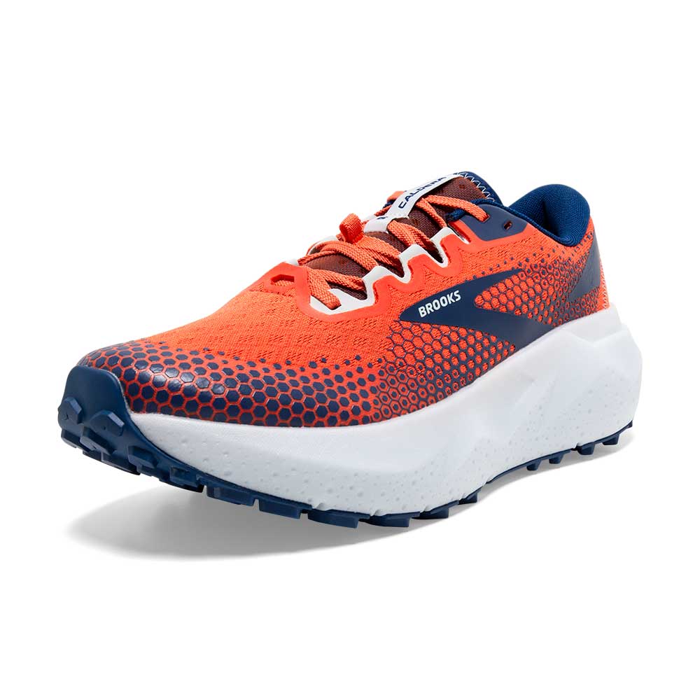 Men's Caldera 6 Trail Running Shoe - Firecracker/Navy/Blue - Regular (D)