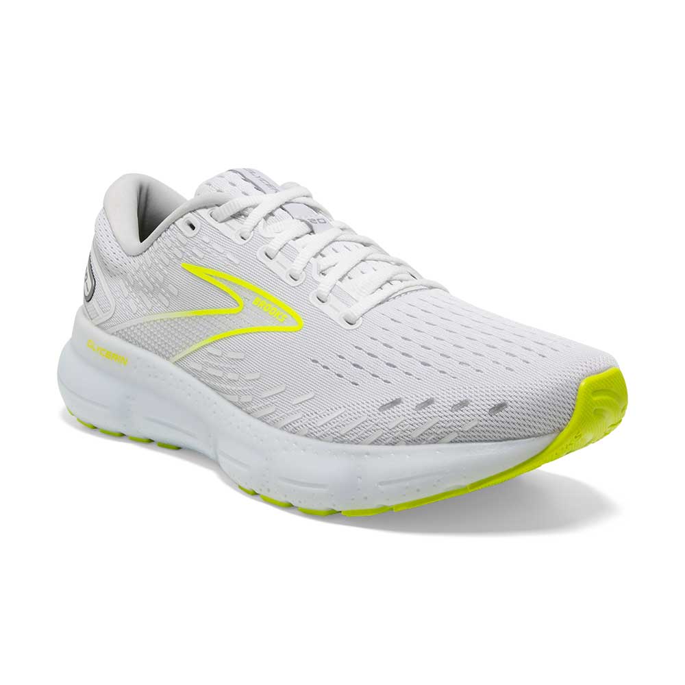 Men's Glycerin 20 Running Shoe- White/Nightlife- Regular (D)