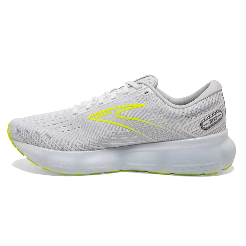 Men's Glycerin 20 Running Shoe- White/Nightlife- Regular (D)