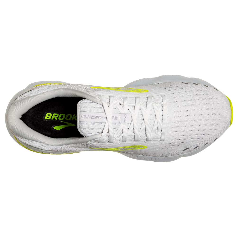 Men's Glycerin 20 Running Shoe- White/Nightlife- Regular (D)