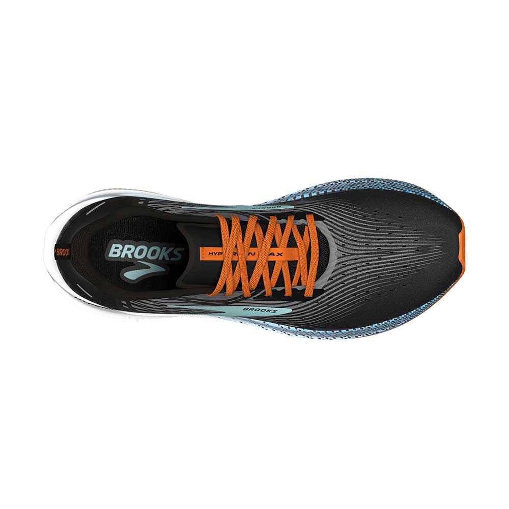 Men's Hyperion Max Running Shoe - Black/Grey/Orange Clown Fish - Regular (D)