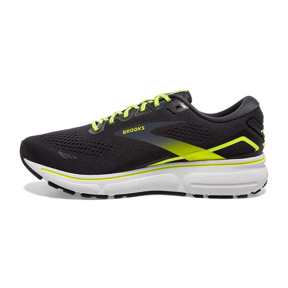 Men's Ghost 15 Running Shoe(D) - Ebony/White/Nightlife
