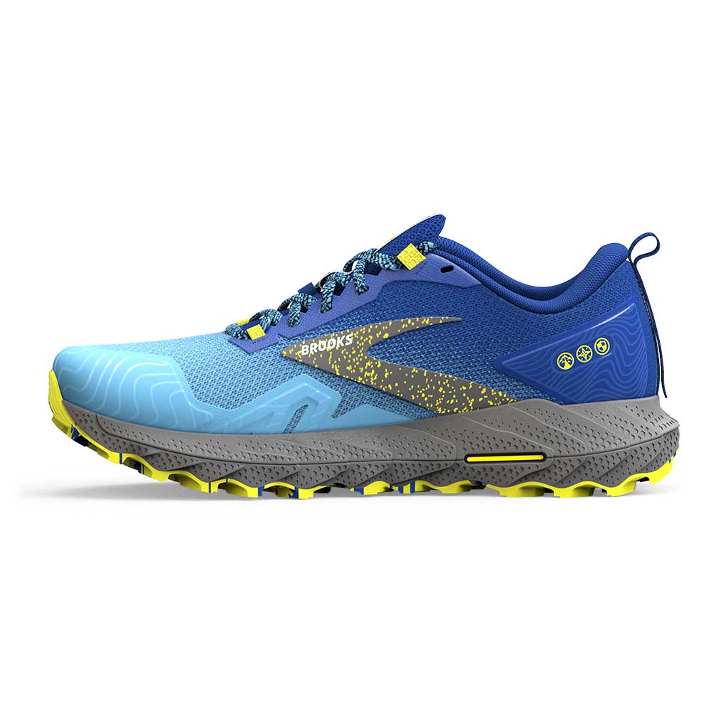 Men's Cascadia 17 Trail Running Shoe - Blue/Surf the Web/Sulphur - Regular (D)