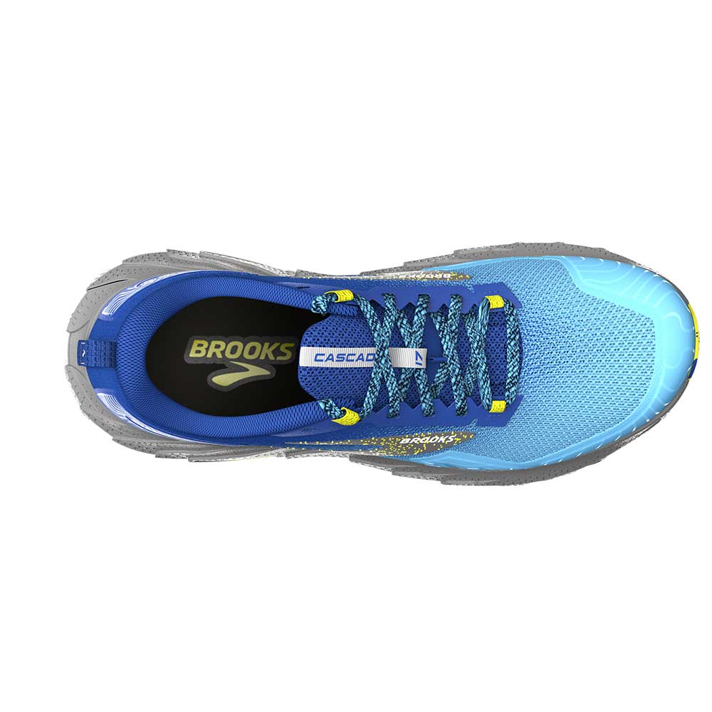 Men's Cascadia 17 Trail Running Shoe - Blue/Surf the Web/Sulphur - Regular (D)