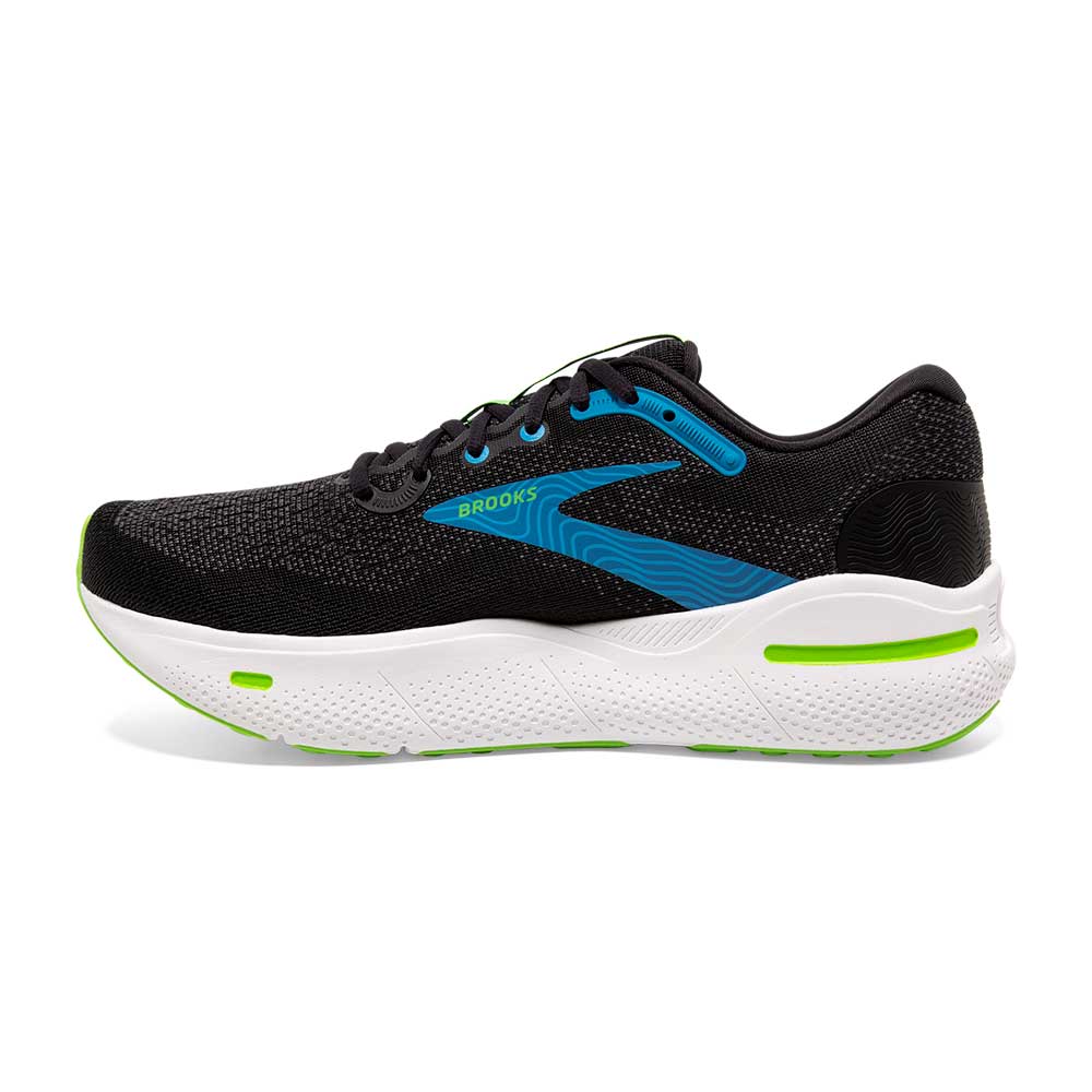 Men's Ghost Max Running Shoe- Black/Atomic Blue/Jasmine- Regular (D)