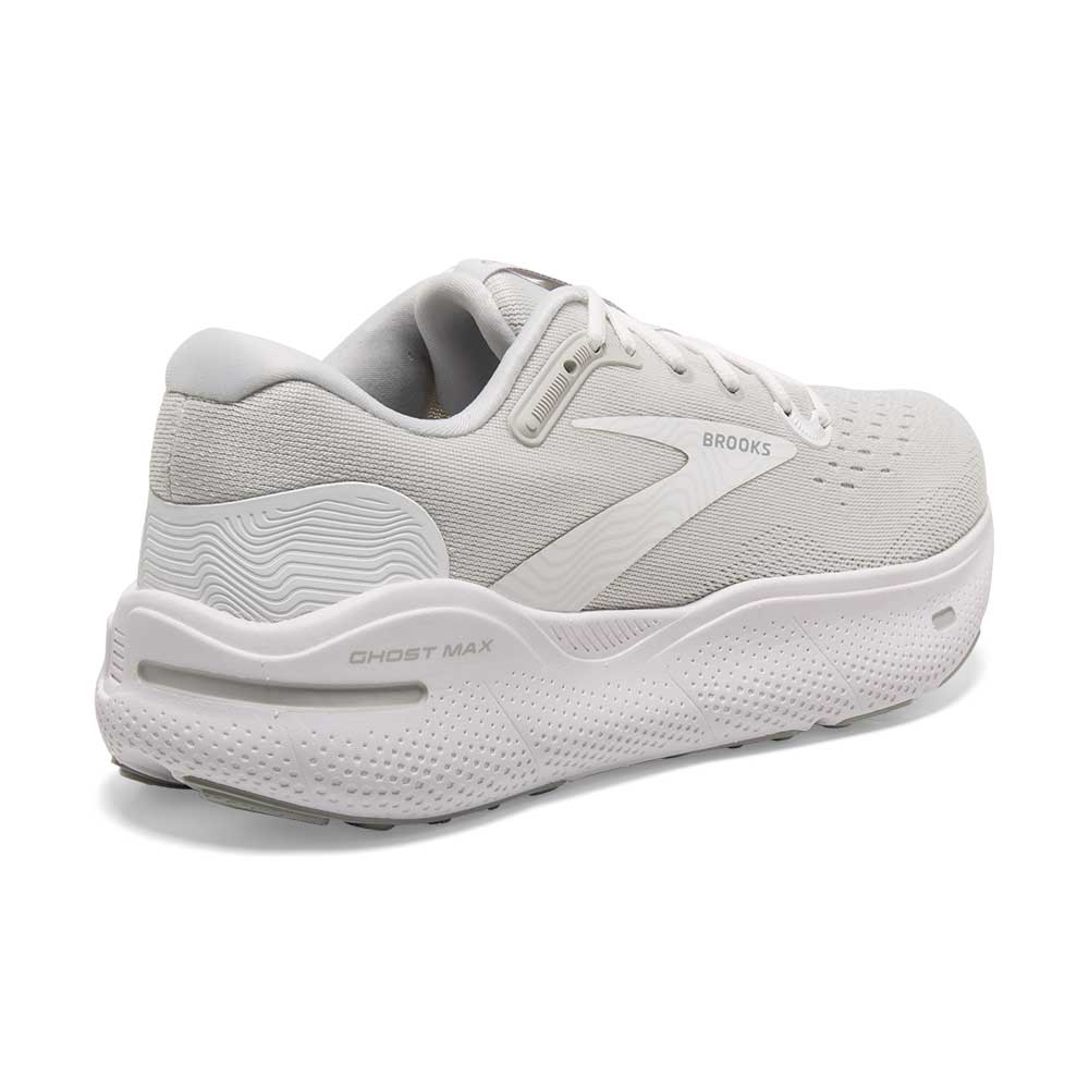 Men's Ghost Max Running Shoe - White/Oyster/Metallic Silver - Regular (D)
