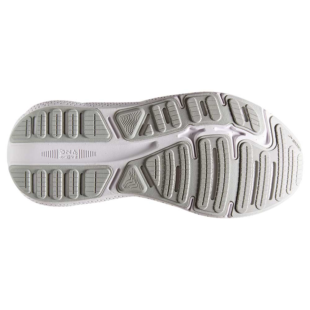 Men's Ghost Max Running Shoe - White/Oyster/Metallic Silver - Regular (D)