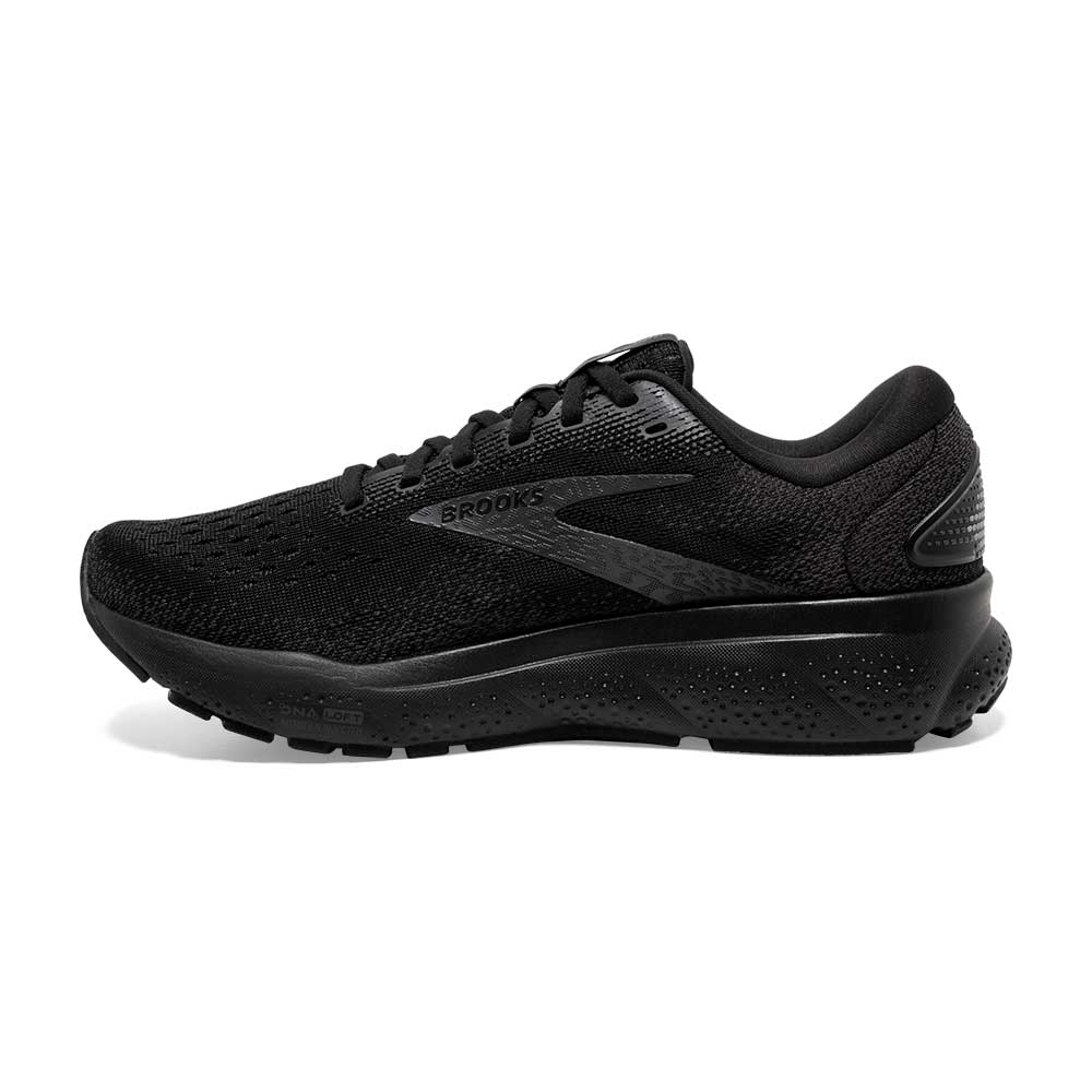 Men's Ghost 16 Running Shoe - Black/Black/Ebony - Wide (2E)