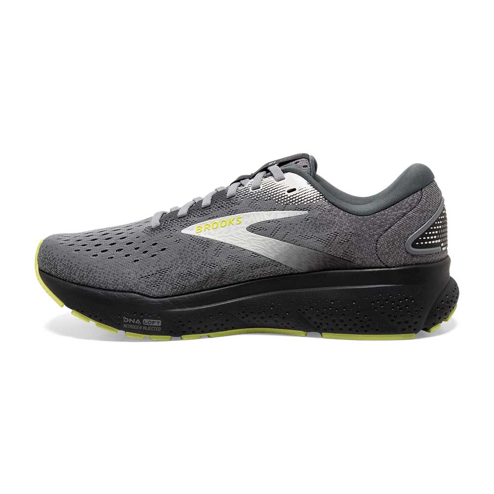 Men's Ghost 16 Running Shoe - Primer/Grey/Lime - Extra Wide (4E)