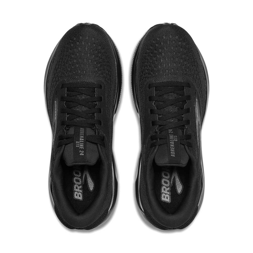 Men's Adrenaline GTS 24 Running Shoe - Black/Black/Ebony - Regular (D)