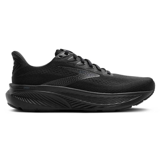 Men's Ghost 17 Running Shoe - Black/Black/Ebony - Extra Wide (4E)