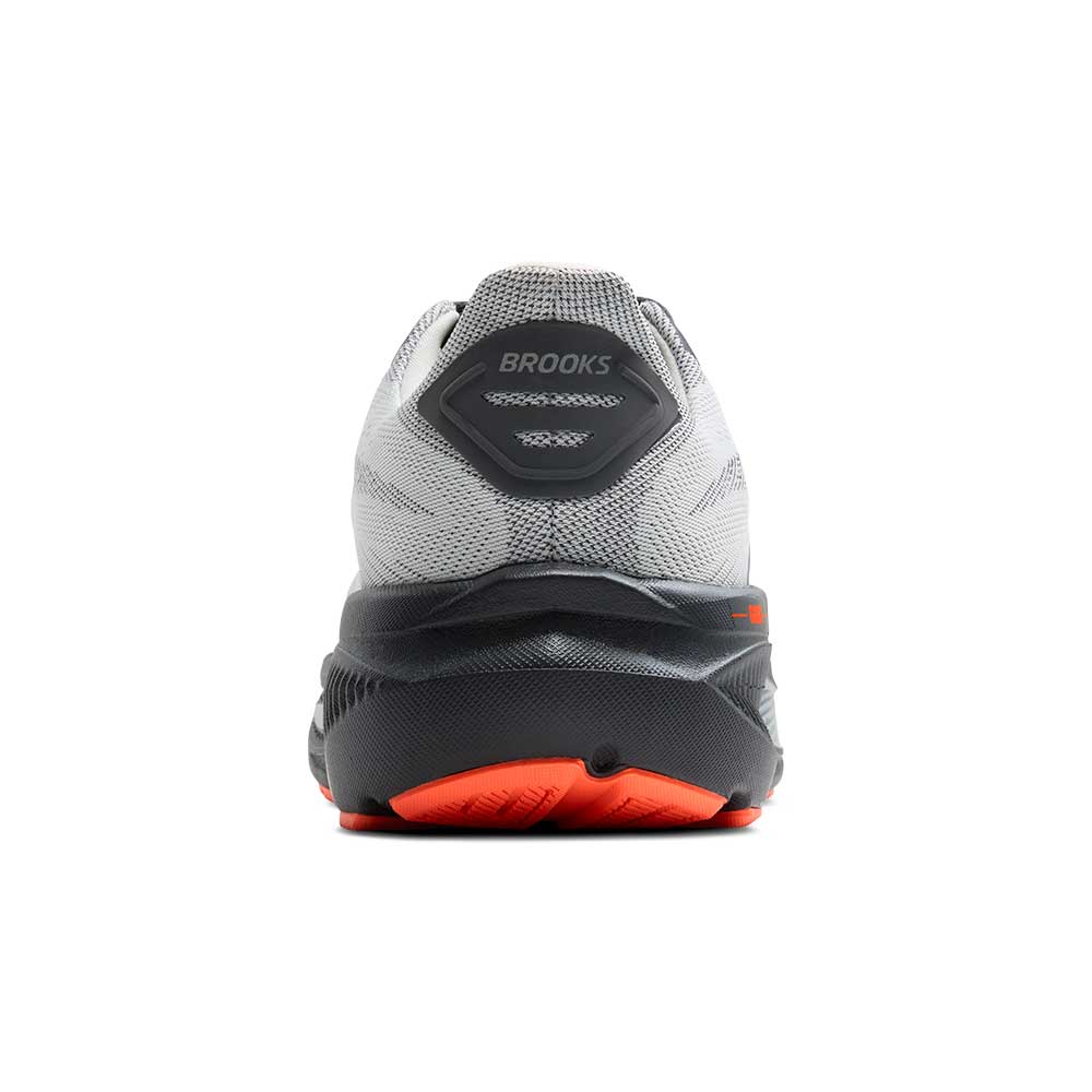 Men's Ghost 17 Running Shoe - Oyster Mushroom/Orange/Ebony - Extra Wide (4E)