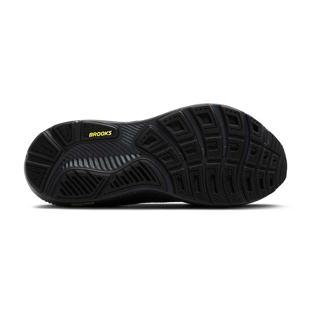 Men's Ghost 17 Running Shoe - Ebony/Black/Yellow - Regular (D)