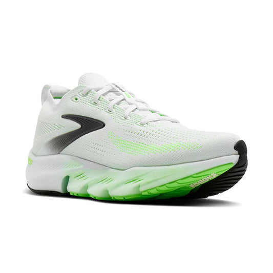 Men's Glycerin Flex Running Shoe - White/Green Gecko/Phantom - Regular (D)