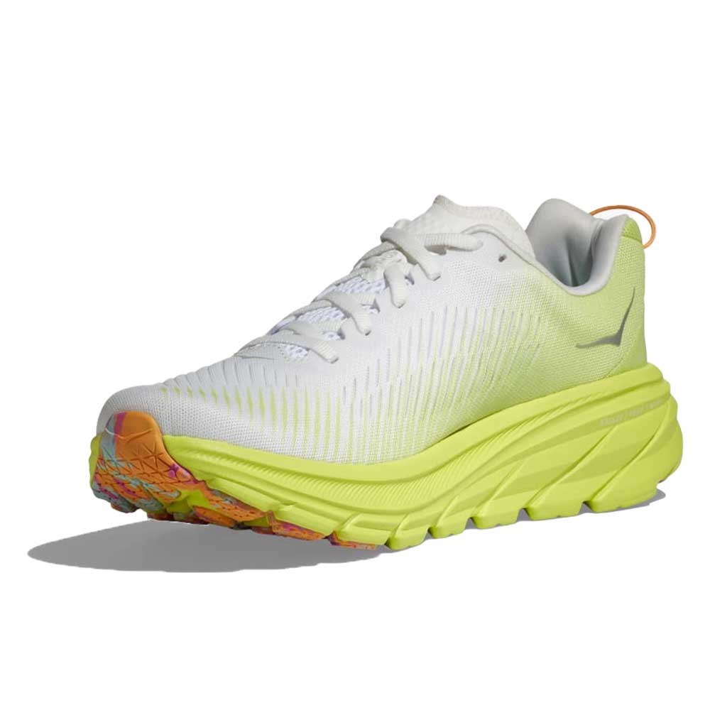 Women's Rincon 3 Running Shoe - White/Citrus Glow - Regular (B)