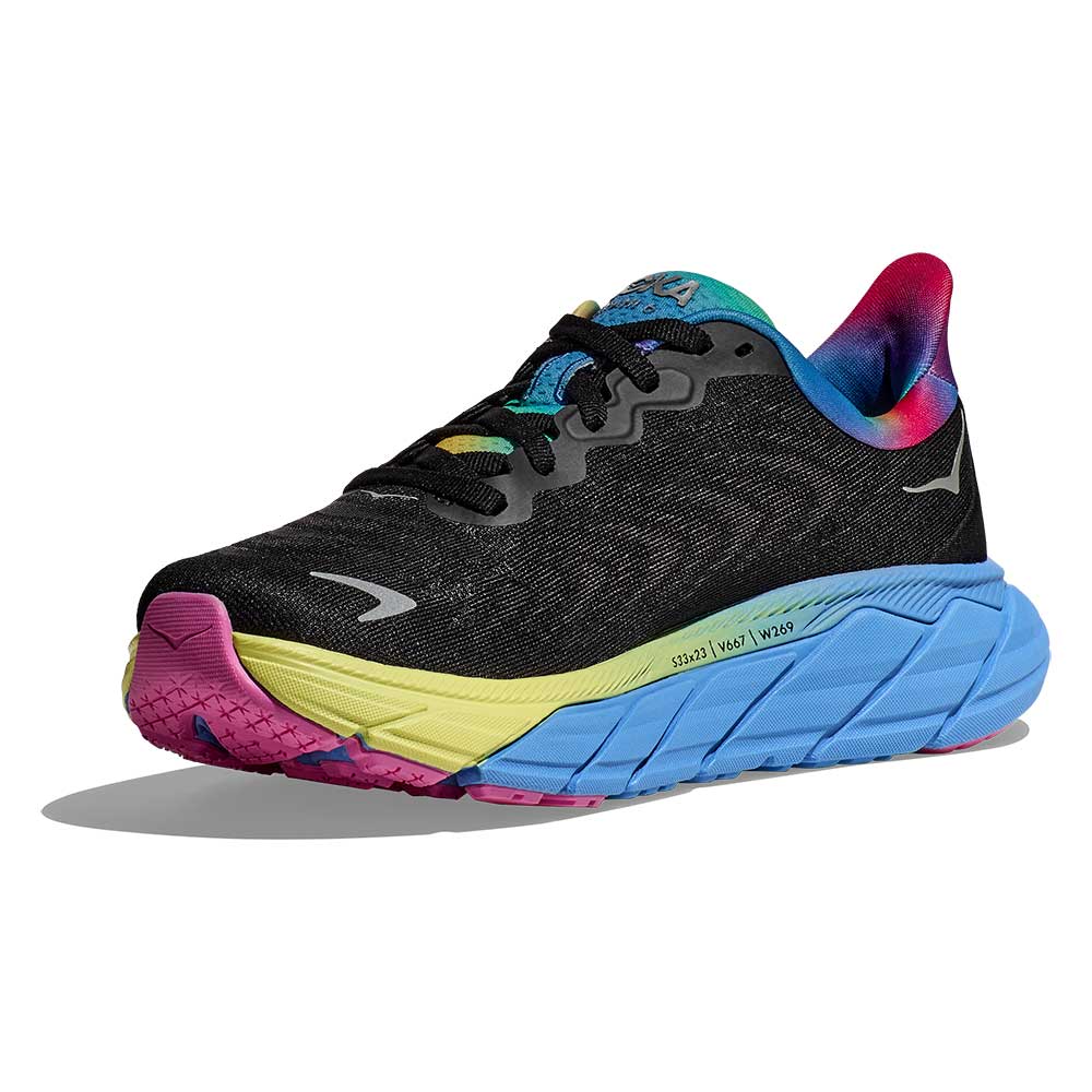 Men's Arahi 6 Running Shoe - Black/Silver - Regular (D)
