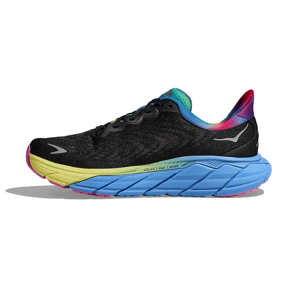 Men's Arahi 6 Running Shoe - Black/Silver - Regular (D)