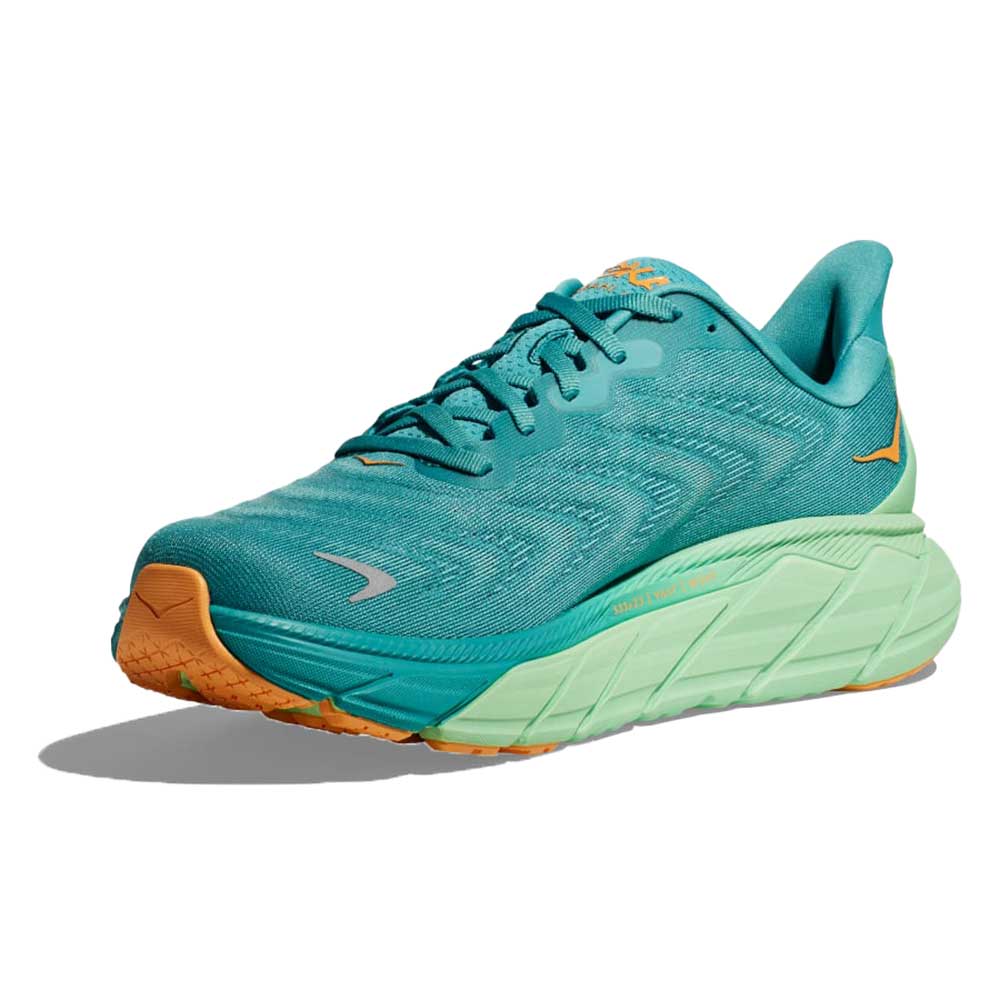 Men's Arahi 6 Running Shoe - Ocean Mist/Lime Glow - Regular (D)