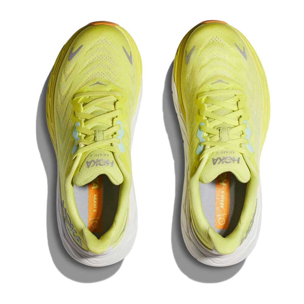 Women's Arahi 6 Running Shoe - Citrus Glow/White - Regular (B)