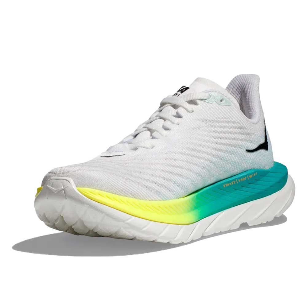 Women's Mach 5 Running Shoe - White/Blue Glass - Regular (B)