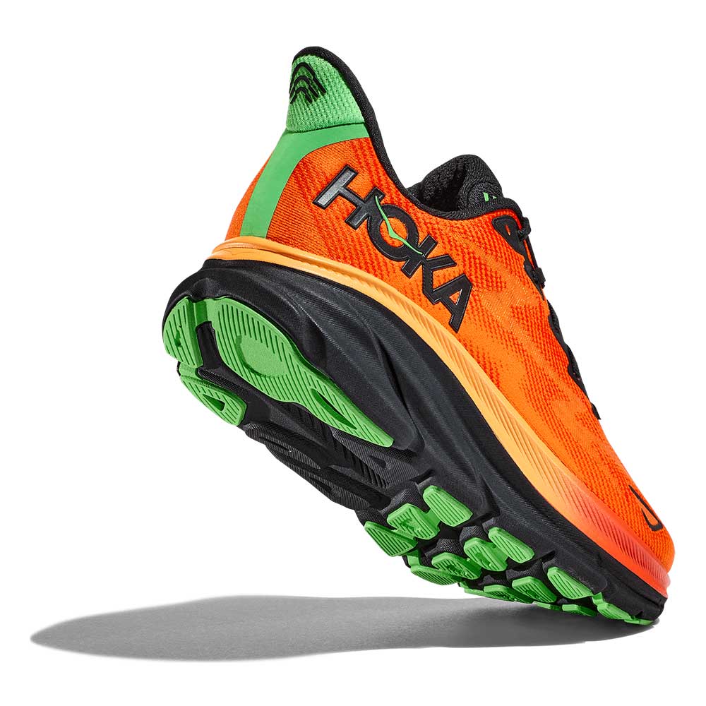 Men's Clifton 9 Running Shoe - Flame/Vibrant Orange - Regular (D)