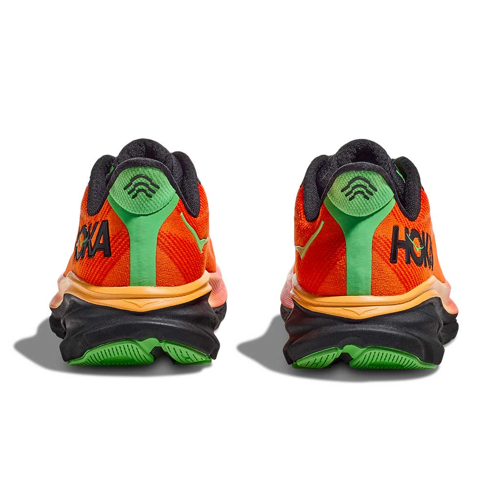 Men's Clifton 9 Running Shoe - Flame/Vibrant Orange - Regular (D)