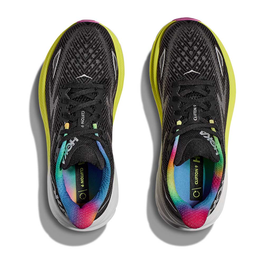 Women's Clifton 9 Running Shoe - Black/All Aboard - Regular (B)