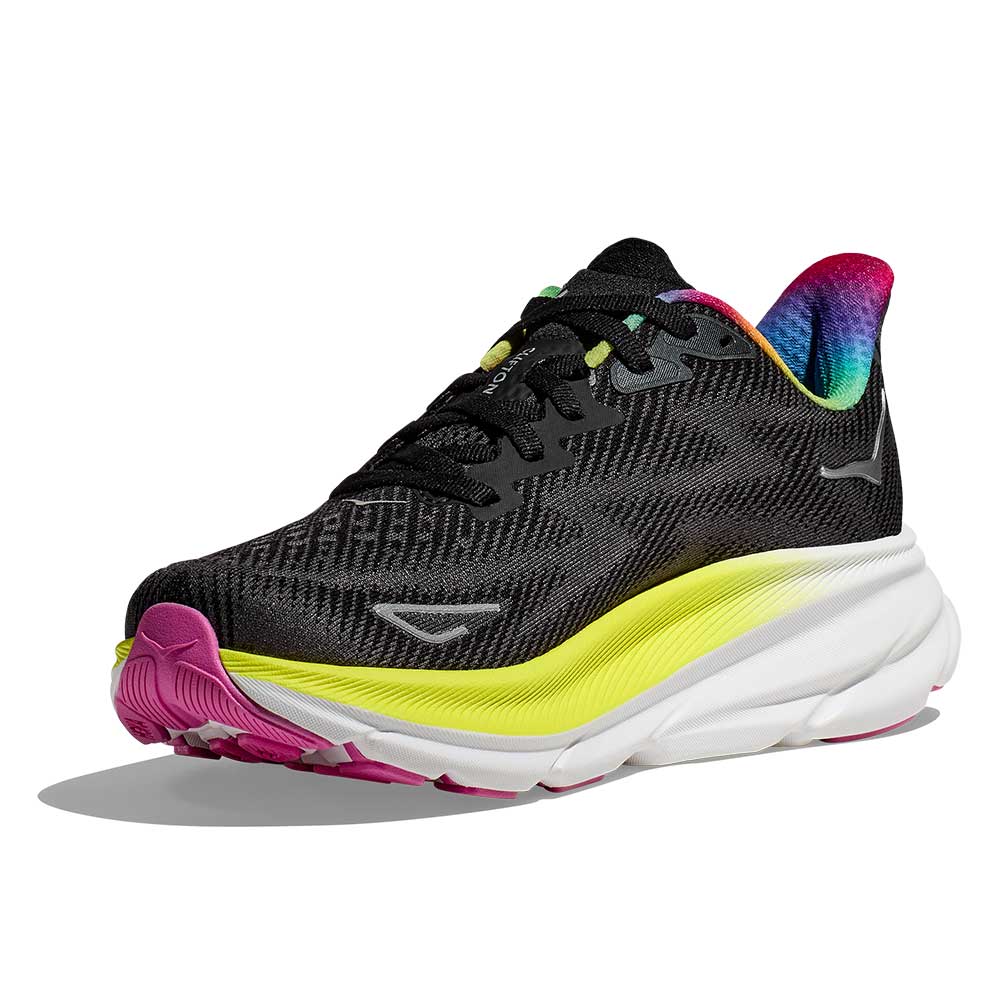Women's Clifton 9 Running Shoe - Black/All Aboard - Regular (B)