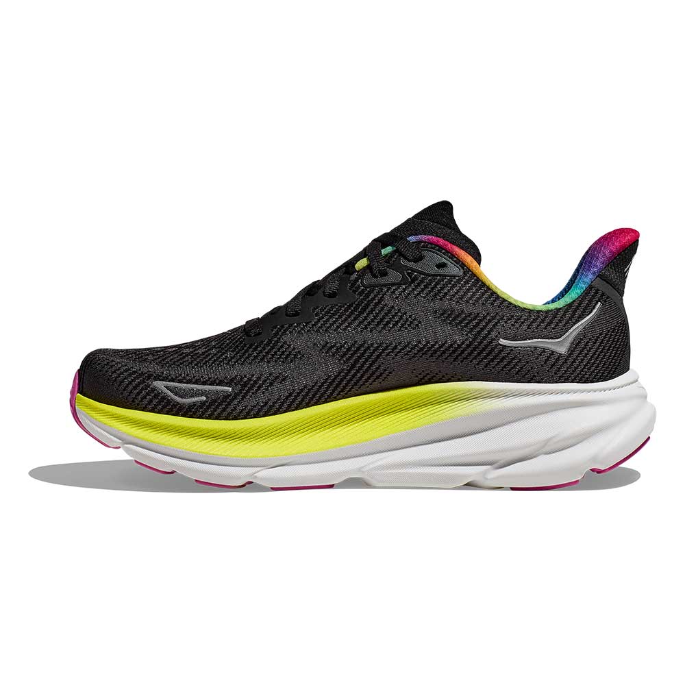 Women's Clifton 9 Running Shoe - Black/All Aboard - Regular (B)