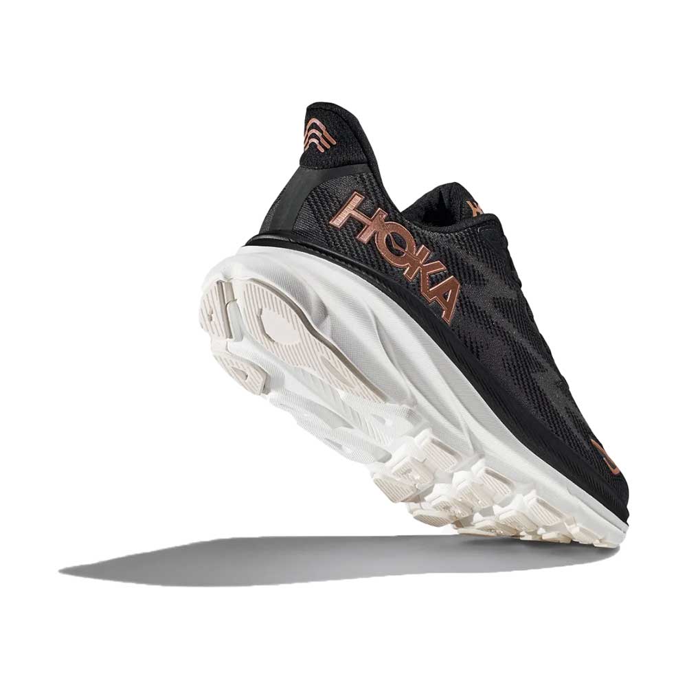 Women's Clifton 9 Running Shoe - Black/Rose Gold - Regular (B)